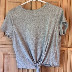 Grey cropped T-shirt